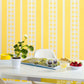 Looking for 5007722 Wicker Stripe Lemon Blossom by Schumacher Wallpaper