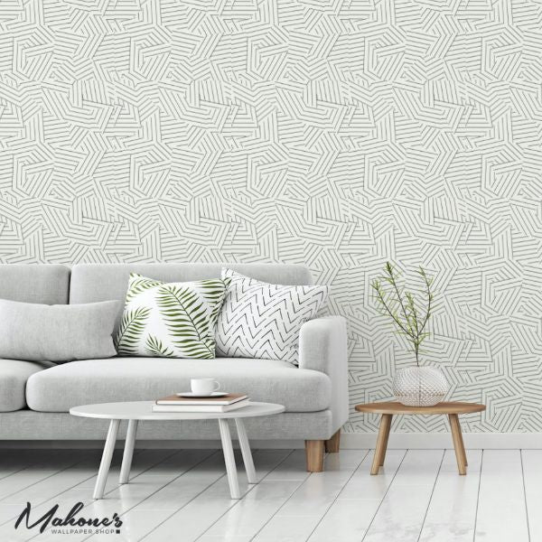 5007999  Belvedere, Grey - Schumacher Wallpaper