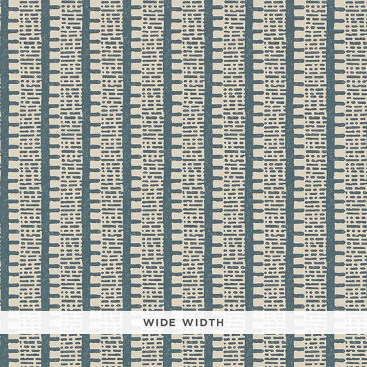 View 5008015 Kiosk Peacock Blue by Schumacher Wallpaper
