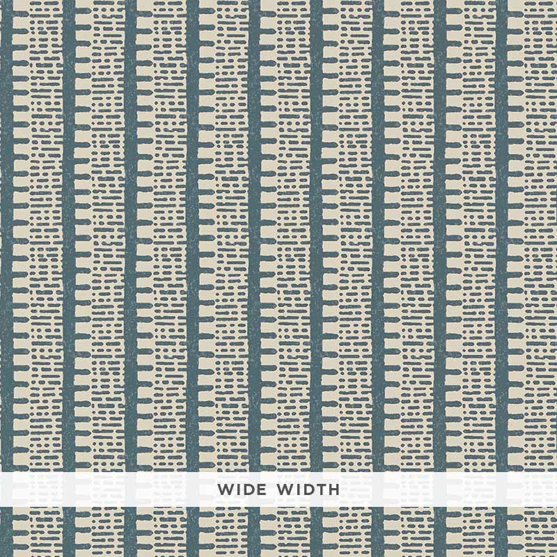 View 5008015 Kiosk Peacock Blue by Schumacher Wallpaper