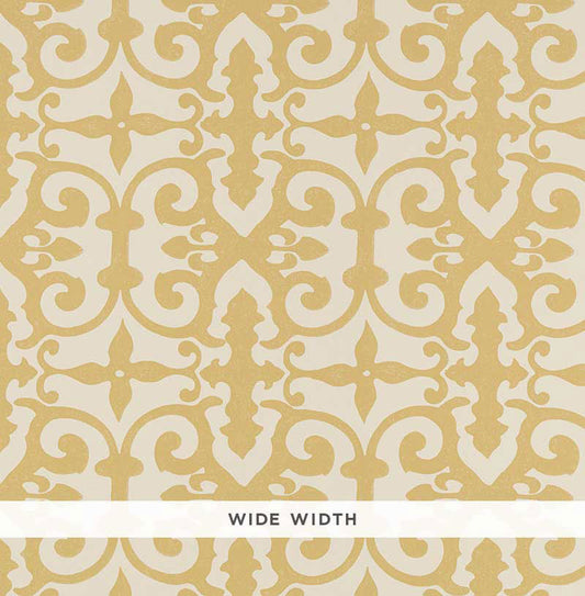 Order 5008042 Ferne Park Straw by Schumacher Wallpaper
