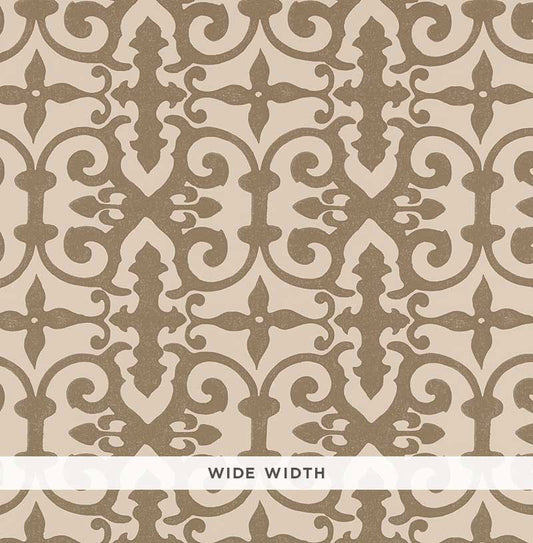 View 5008046 Ferne Park Berber Brown by Schumacher Wallpaper