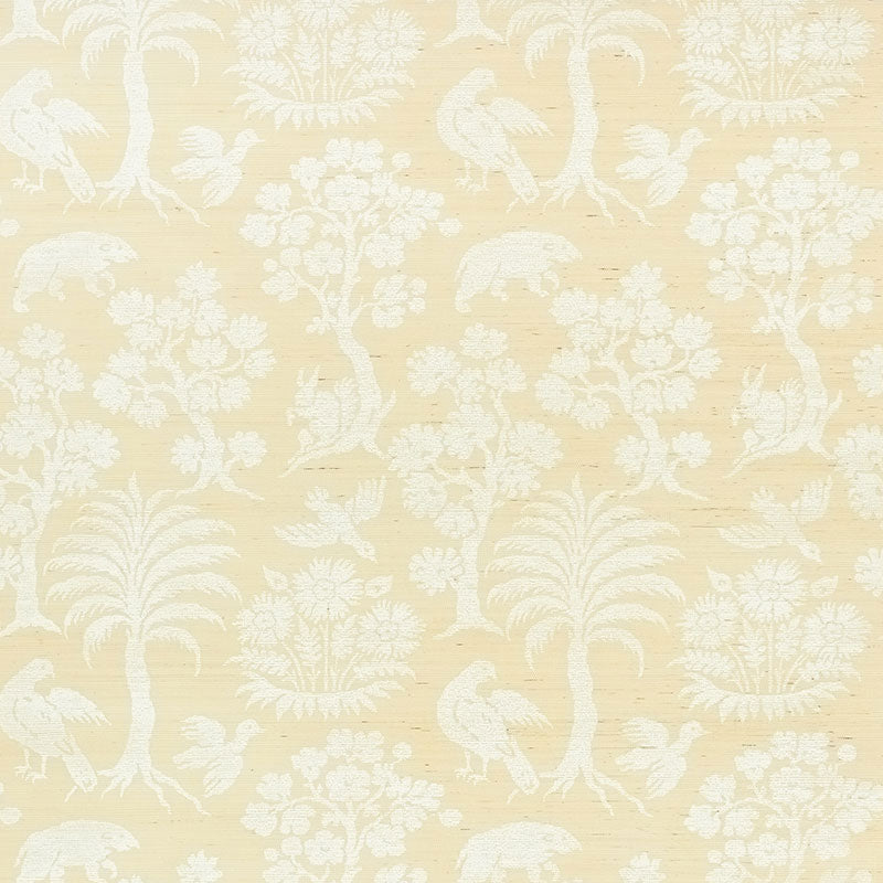 Buy 5008280 Woodland Silhouette Sisal Ivory by Schumacher Wallpaper