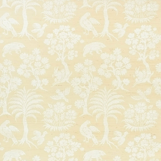 Buy 5008280 Woodland Silhouette Sisal Ivory by Schumacher Wallpaper