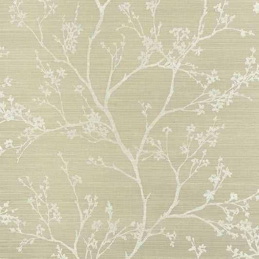 Select 5008291 Twiggy Sisal Fog by Schumacher Wallpaper