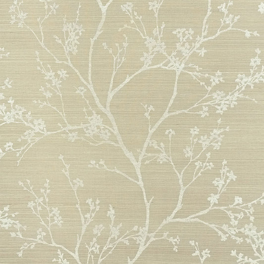 Select 5008291 Twiggy Sisal Fog by Schumacher Wallpaper