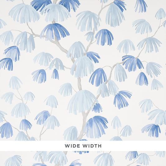 View 5008331 Weeping Pine Slate by Schumacher Wallpaper