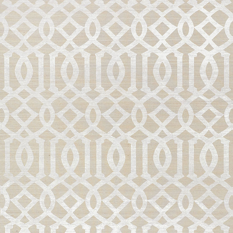 Looking for 5008351 Imperial Trellis Sisal Sand by Schumacher Wallpaper