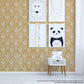 Shop 5008360 Heart Of Hearts Ivory and Gold by Schumacher Wallpaper