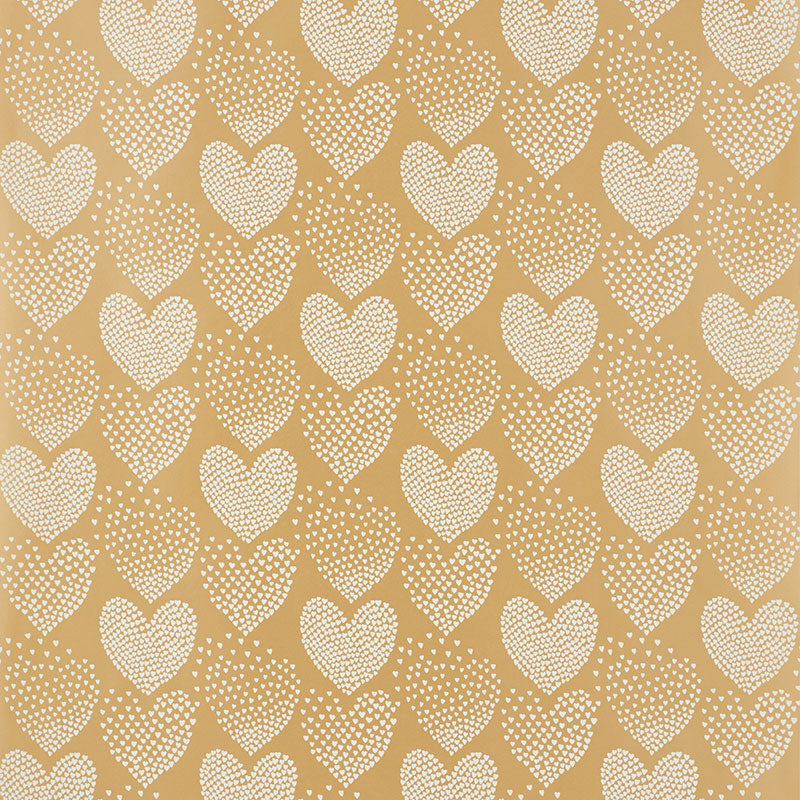 Search 5008360 Heart Of Hearts Ivory and Gold by Schumacher Wallpaper
