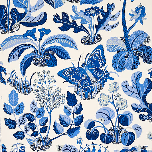 Save on 5008423 Exotic Butterfly Marine by Schumacher Wallpaper