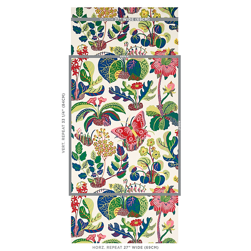 5008424 | Exotic Butterfly, Spring - Schumacher Wallpaper