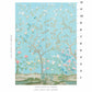 Buy 5008541 Madame De Pompadour Aqua by Schumacher Wallpaper