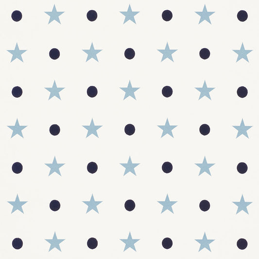 Order 5008550 Etoiles Et Points Blues by Schumacher Wallpaper