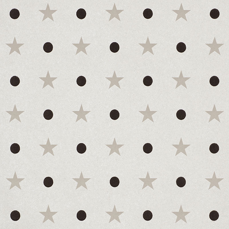 Acquire 5008551 Etoiles Et Points Warm Silver by Schumacher Wallpaper