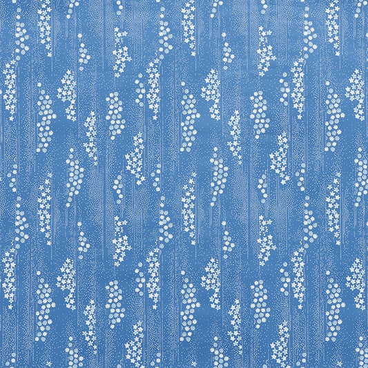 Acquire 5008740 Taki Floral Indigo by Schumacher Wallpaper
