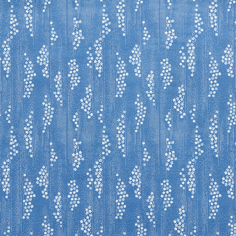 Acquire 5008740 Taki Floral Indigo by Schumacher Wallpaper