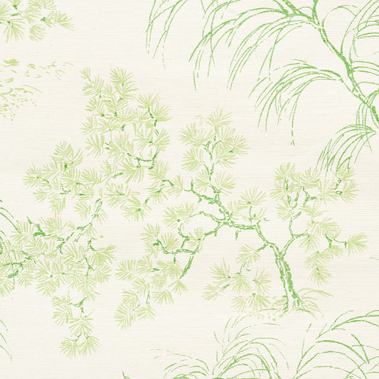 Buy 5008751 Mori Sisal Leaf by Schumacher Wallpaper