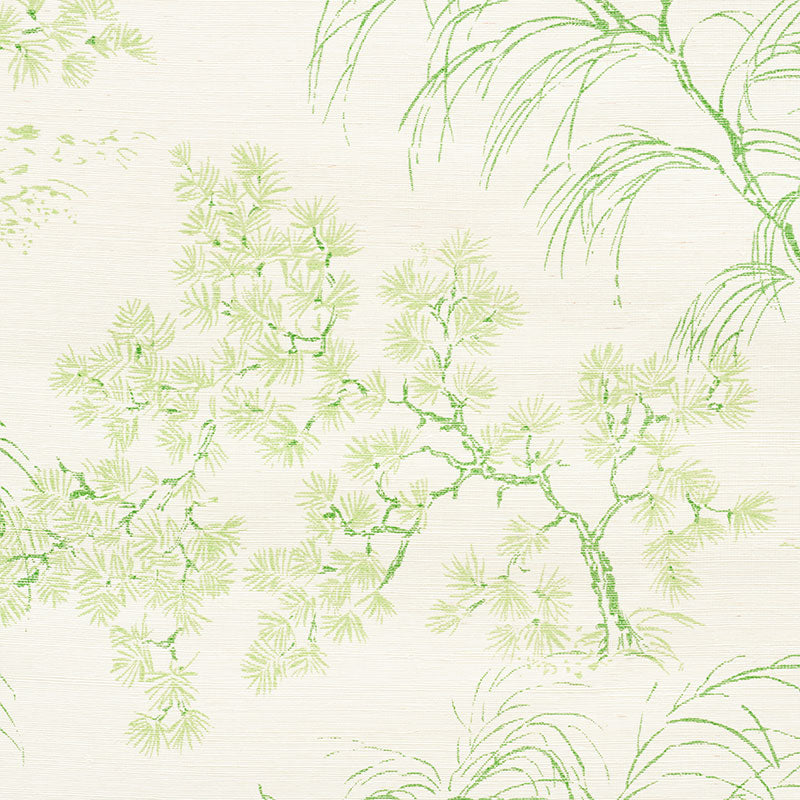 Buy 5008751 Mori Sisal Leaf by Schumacher Wallpaper