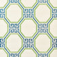 Buy 5008931 Octavia Sisal Turquoise and Palm by Schumacher Wallpaper