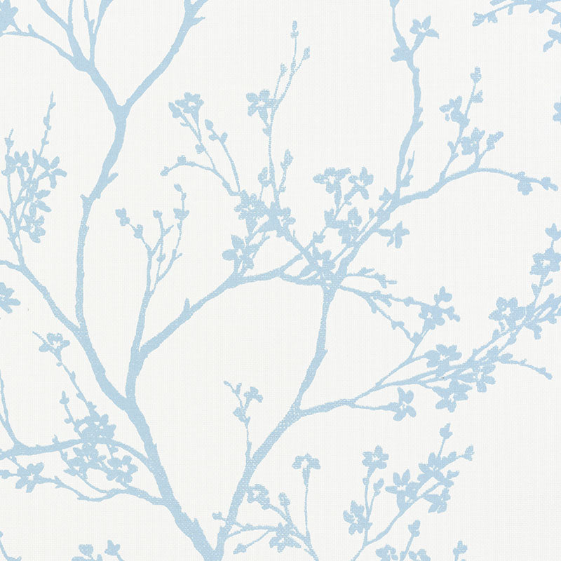 Order 5008940 Twiggy Paperweave Sky by Schumacher Wallpaper