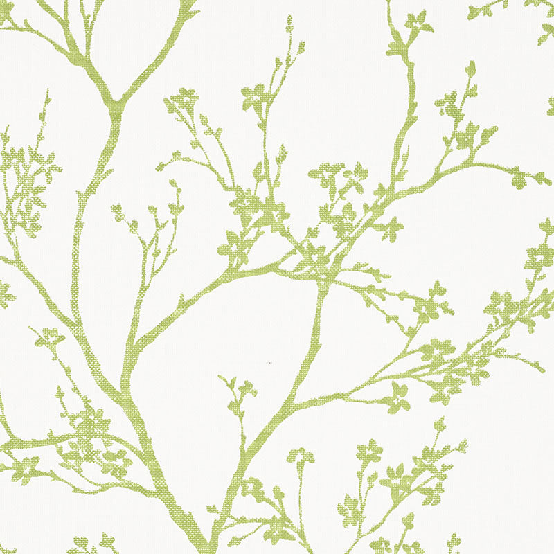 Acquire 5008941 Twiggy Paperweave Leaf by Schumacher Wallpaper