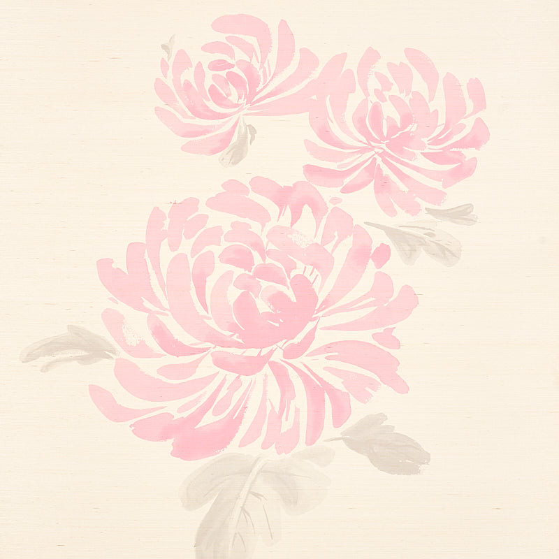 Acquire 5009041 Hana Sisal Pink by Schumacher Wallpaper