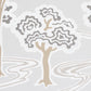 Purchase 5009100 | Tree River, Moonstone - Schumacher Wallpaper