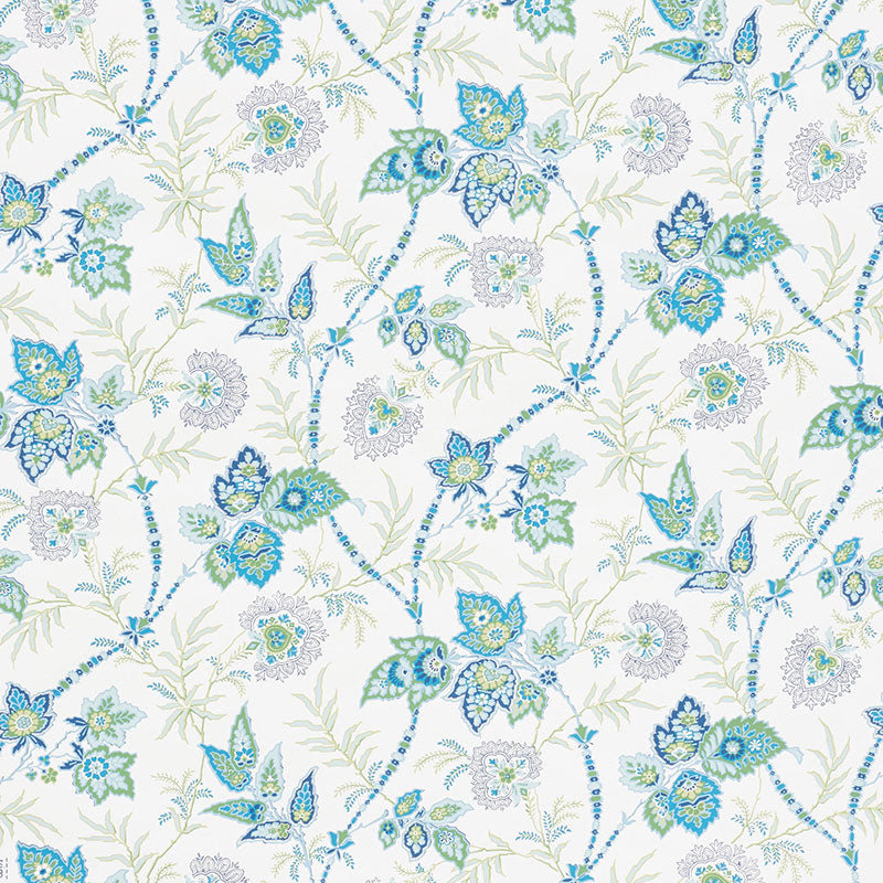 View 5009290 Emperor'S Vine Peacock by Schumacher Wallpaper