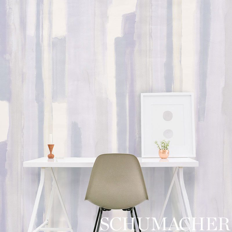 Purchase 5009301 Watercolor Soft Lilac by Schumacher Wallpaper