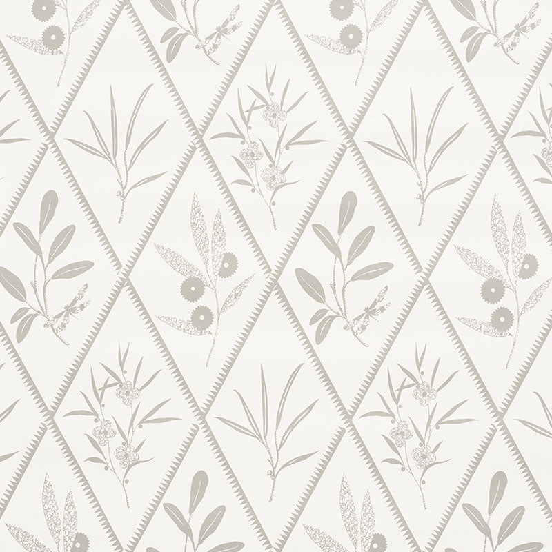 Find 5009372 Endimione Grey by Schumacher Wallpaper