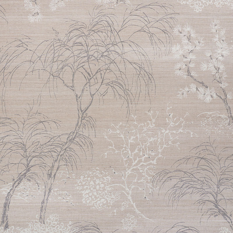 Buy 5009390 Mori Shimmer Moonstone by Schumacher Wallpaper