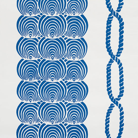 View 5009430 Coralline Blue by Schumacher Wallpaper