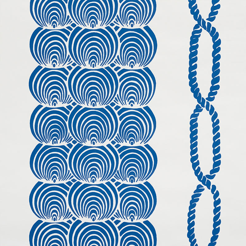 View 5009430 Coralline Blue by Schumacher Wallpaper