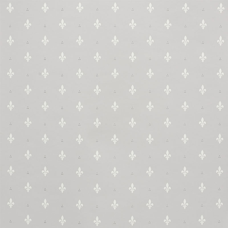 Shop 5009502 Fleur De Lis Grey by Schumacher Wallpaper