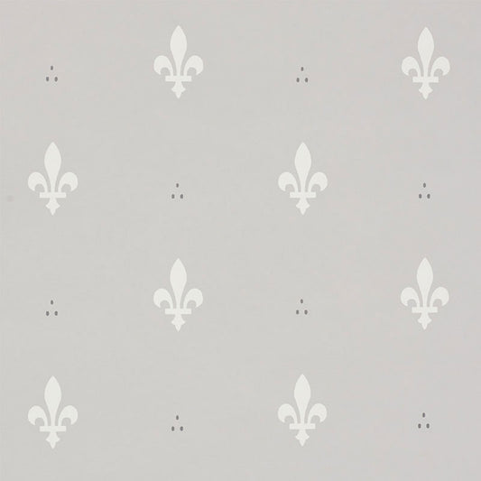 Search 5009502 Fleur De Lis Grey by Schumacher Wallpaper
