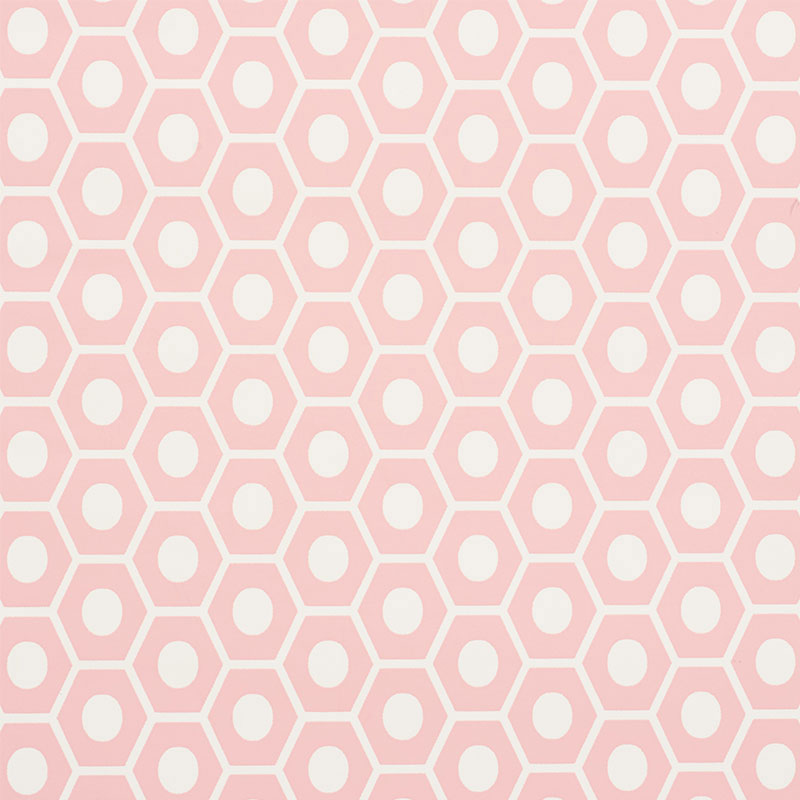 Find 5009570 Queen B Pink by Schumacher Wallpaper