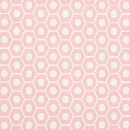 Find 5009570 Queen B Pink by Schumacher Wallpaper