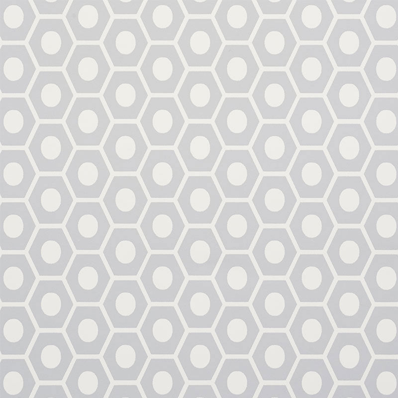 Shop 5009573 Queen B Grey by Schumacher Wallpaper