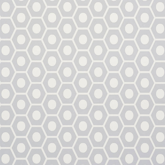 Shop 5009573 Queen B Grey by Schumacher Wallpaper