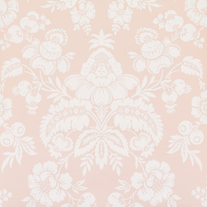 Purchase 5009611 Simone Blush by Schumacher Wallpaper