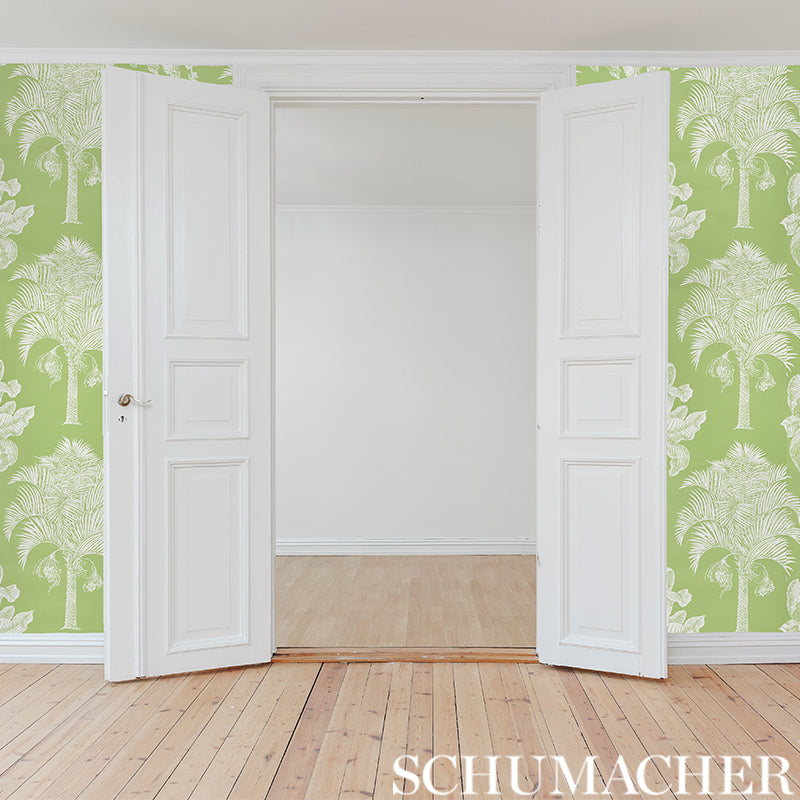 Select 5009620 Grand Palms Leaf by Schumacher Wallpaper