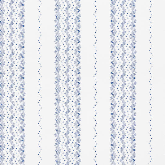 Select 5009740 Nauset Stripe Indigo by Schumacher Wallpaper