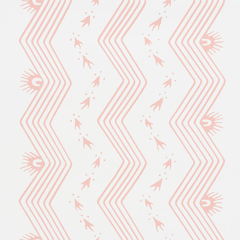 Order 5009742 Nauset Stripe Blush by Schumacher Wallpaper