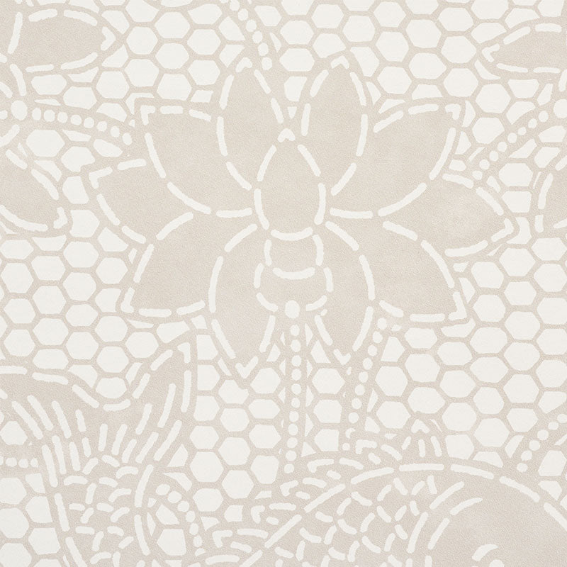 Select 5009750 Lotus Batik Natural by Schumacher Wallpaper