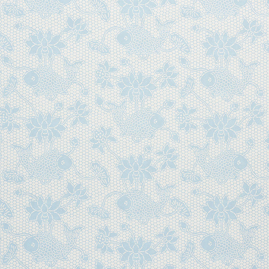 Buy 5009751 Lotus Batik Sky by Schumacher Wallpaper