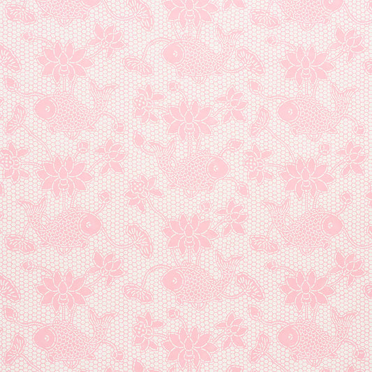 Find 5009752 Lotus Batik Pink by Schumacher Wallpaper