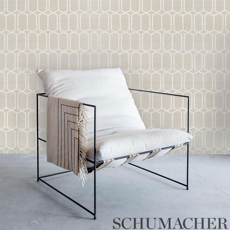 Buy 5010110 Modern Trellis Shimmer Wallpaper