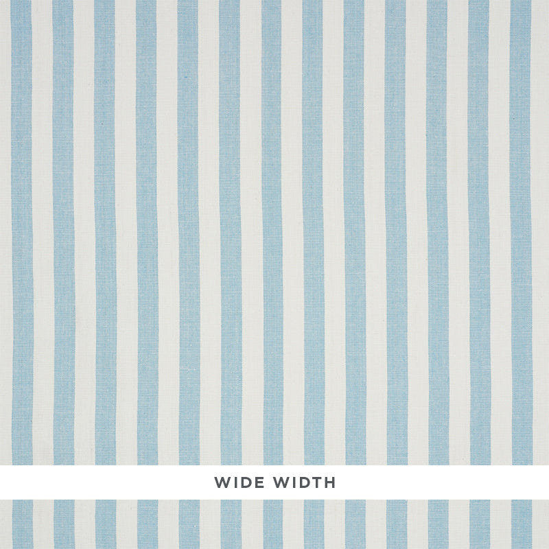 Shop 5010253 Linen Stripe Sky by Schumacher Wallpaper
