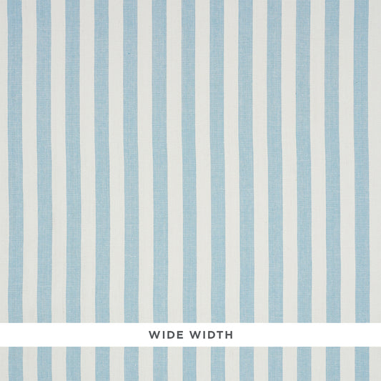 Shop 5010253 Linen Stripe Sky by Schumacher Wallpaper